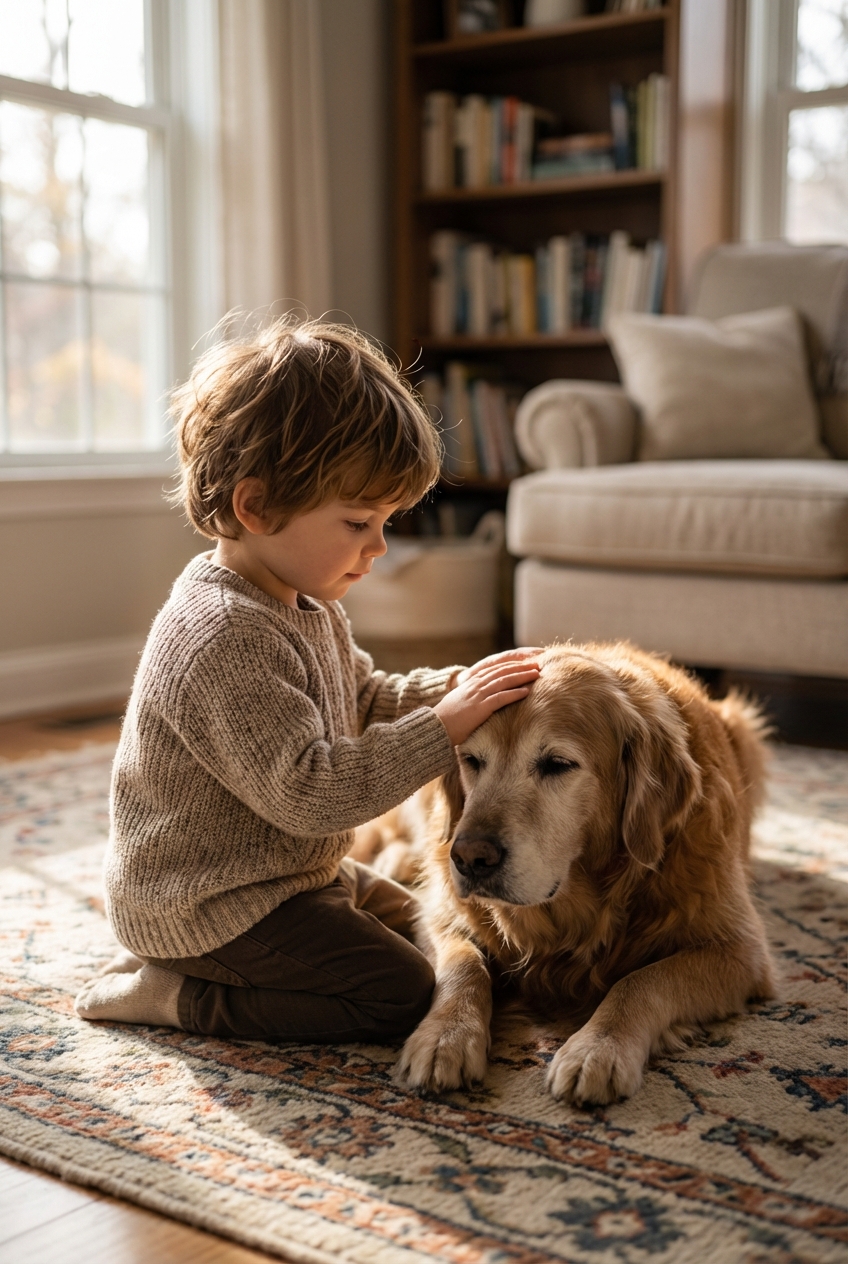 Helping Kids Cope When a Dog Is Dying