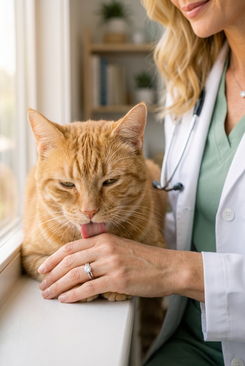 Why Do Cats Lick Their Owners?