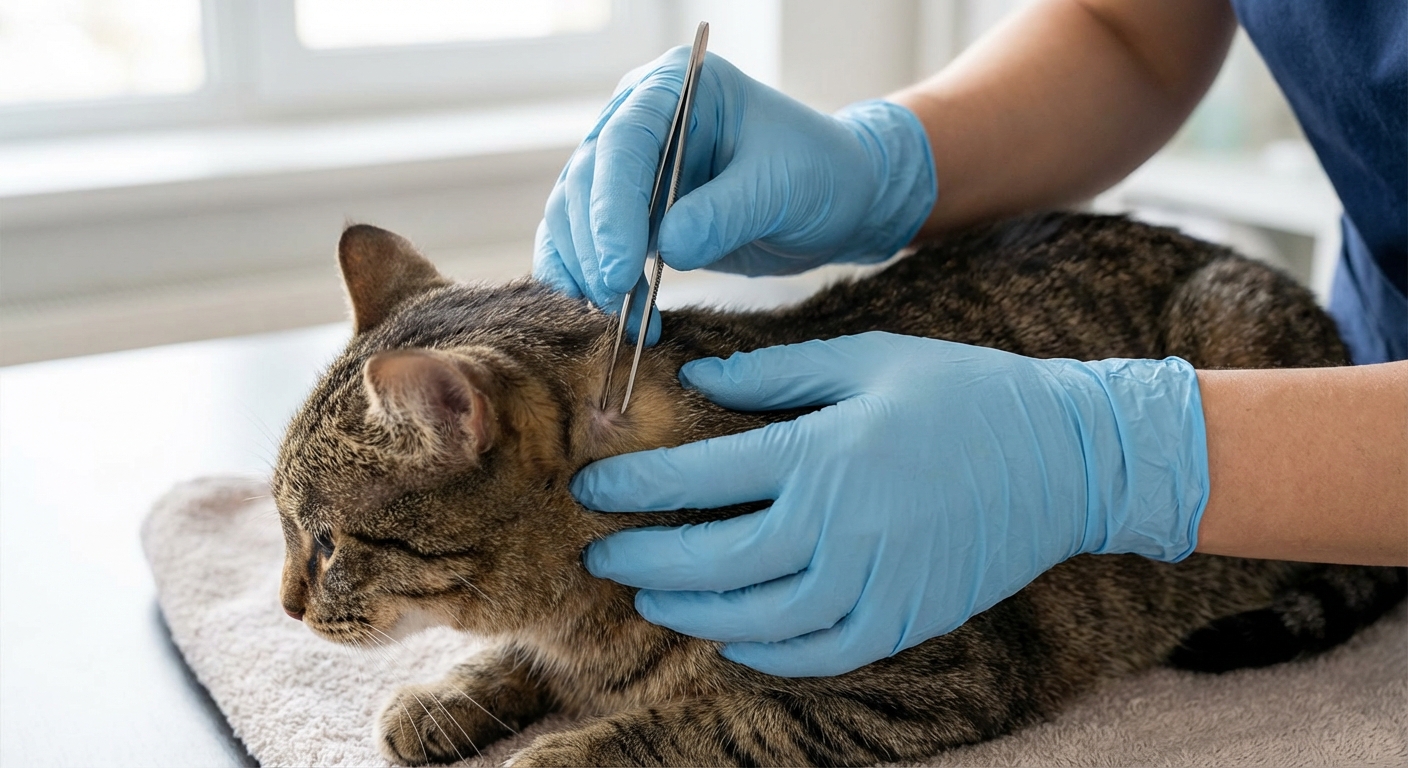 Removing a Tick From Your Cat