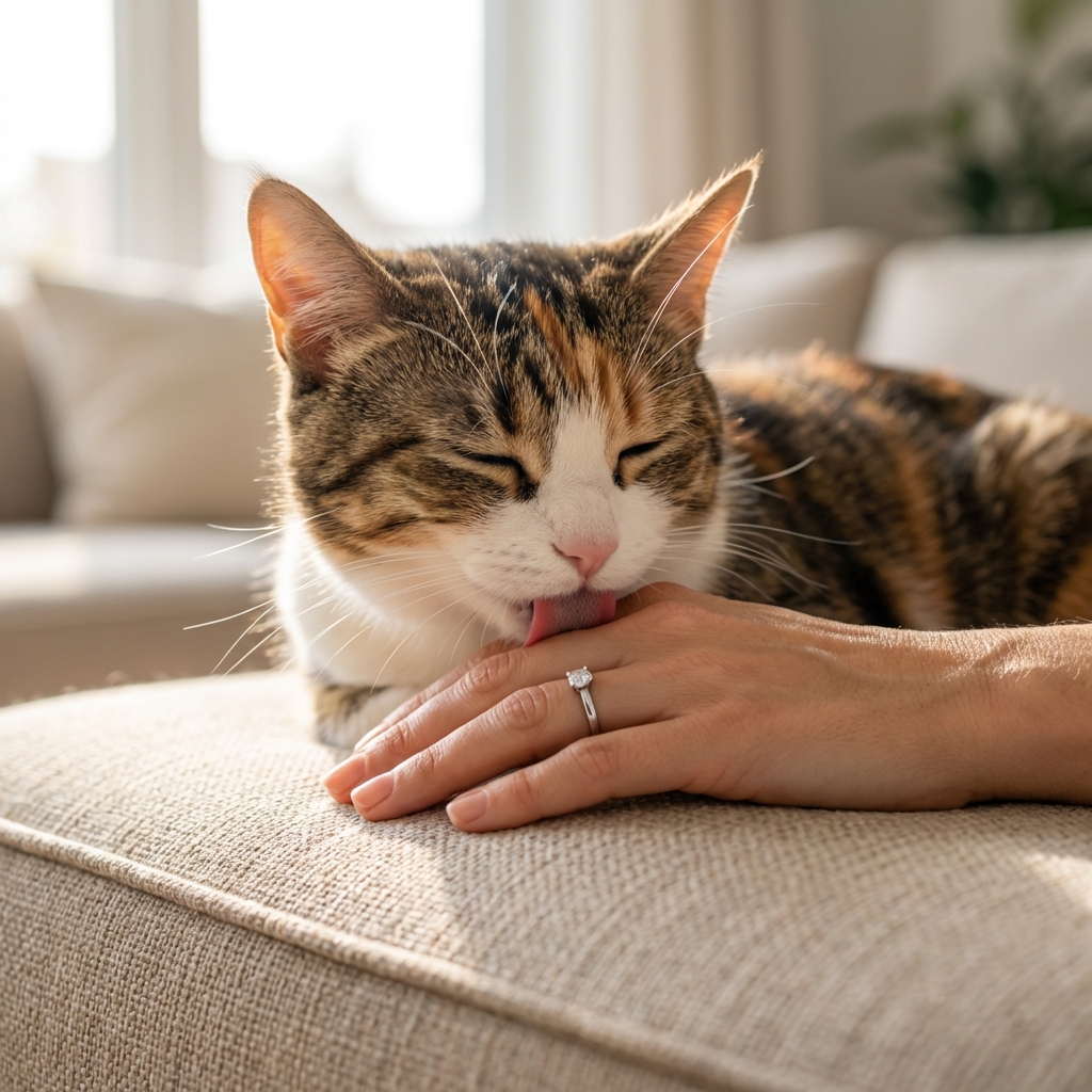 Why Does My Cat Lick Me?