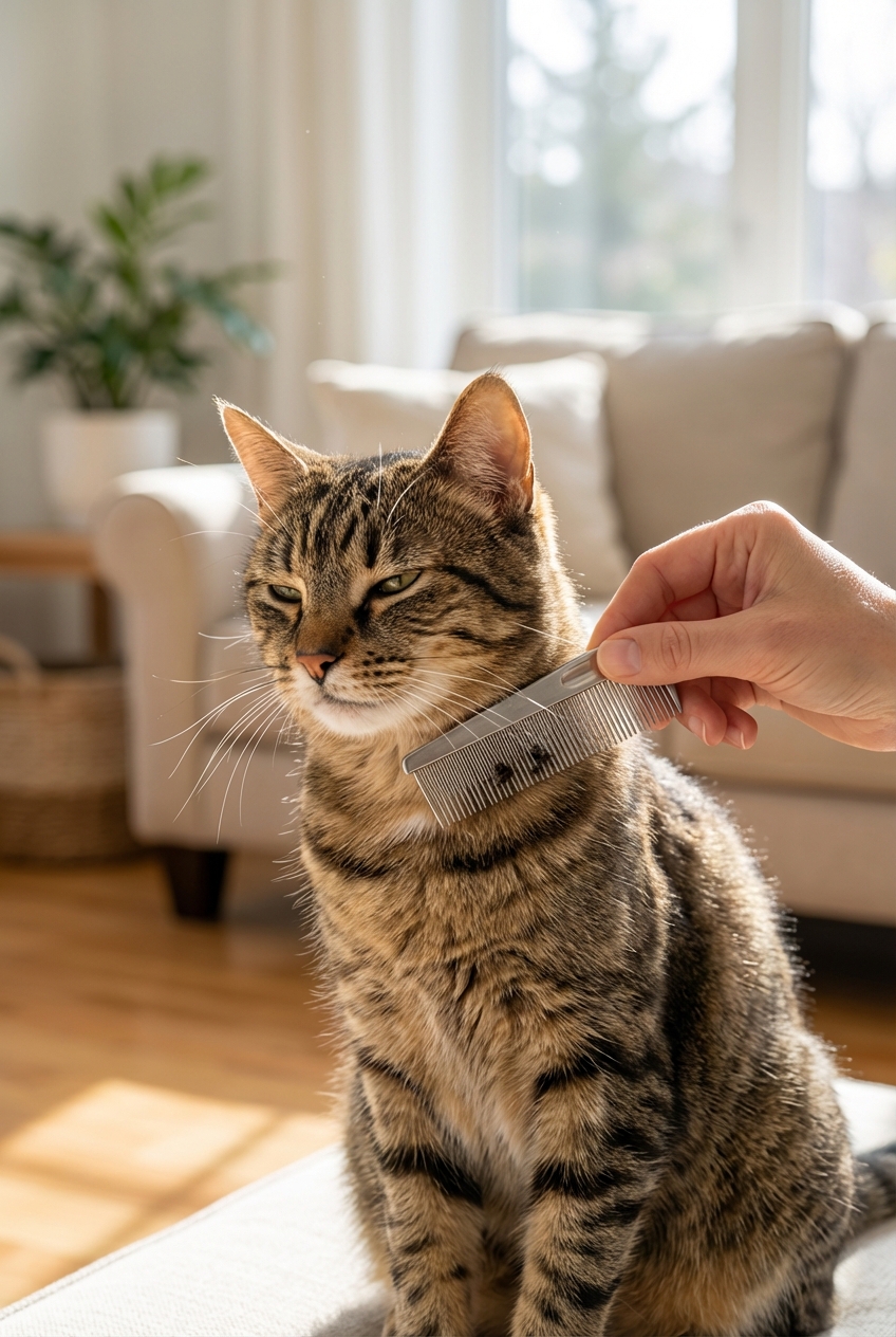 How to Get Fleas Off a Cat