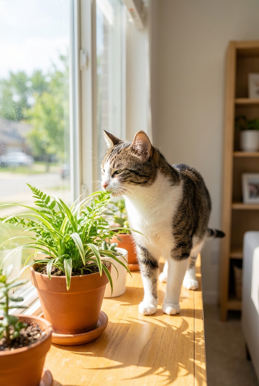 Is Your Houseplant Safe for Cats?
