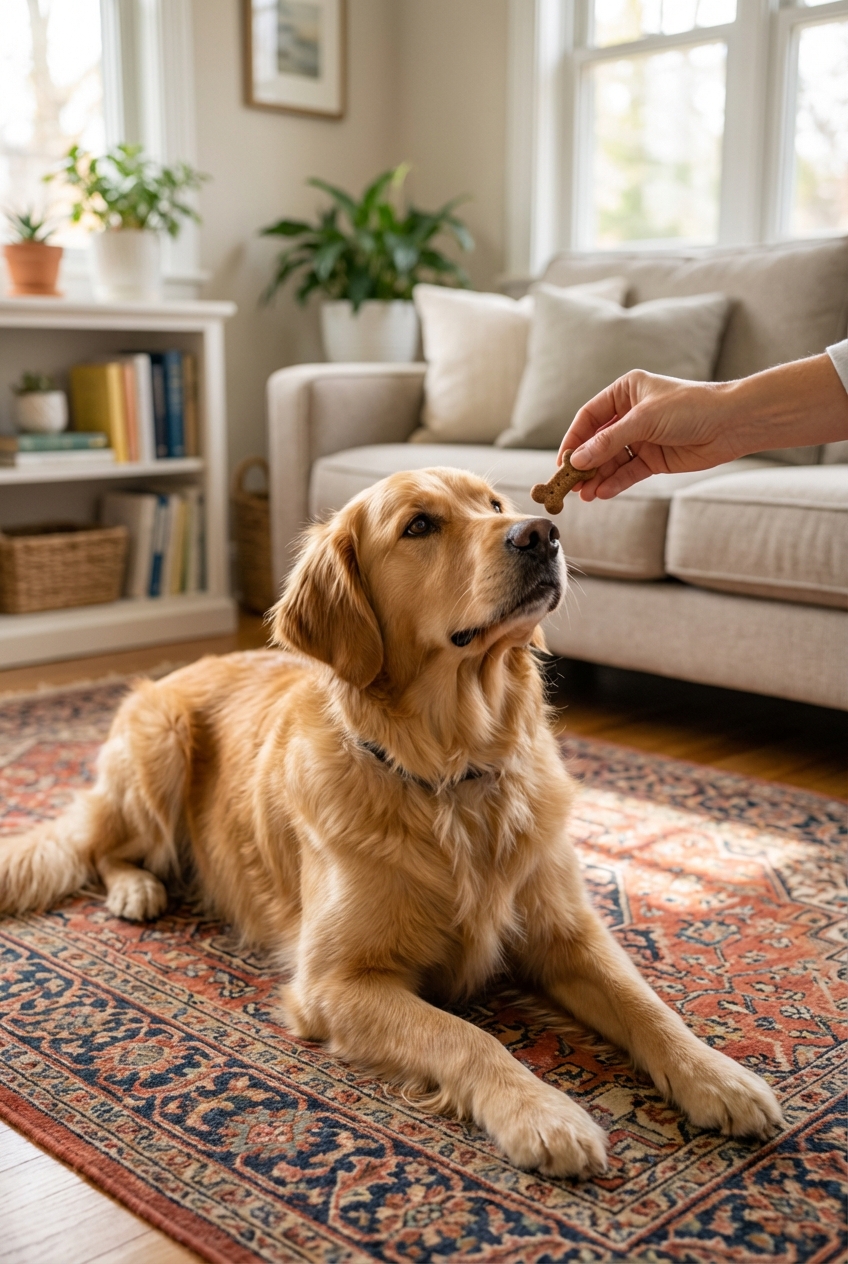 Teach a Dog to Lie Down