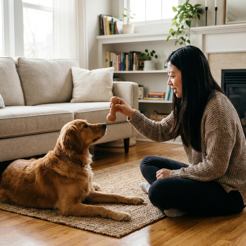 How to Calm a Dog During a Storm