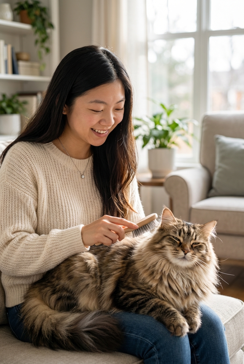 How to Help a Cat With Frequent Hairballs