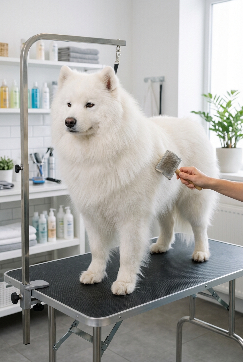 Samoyed Grooming: Managing the Double Coat