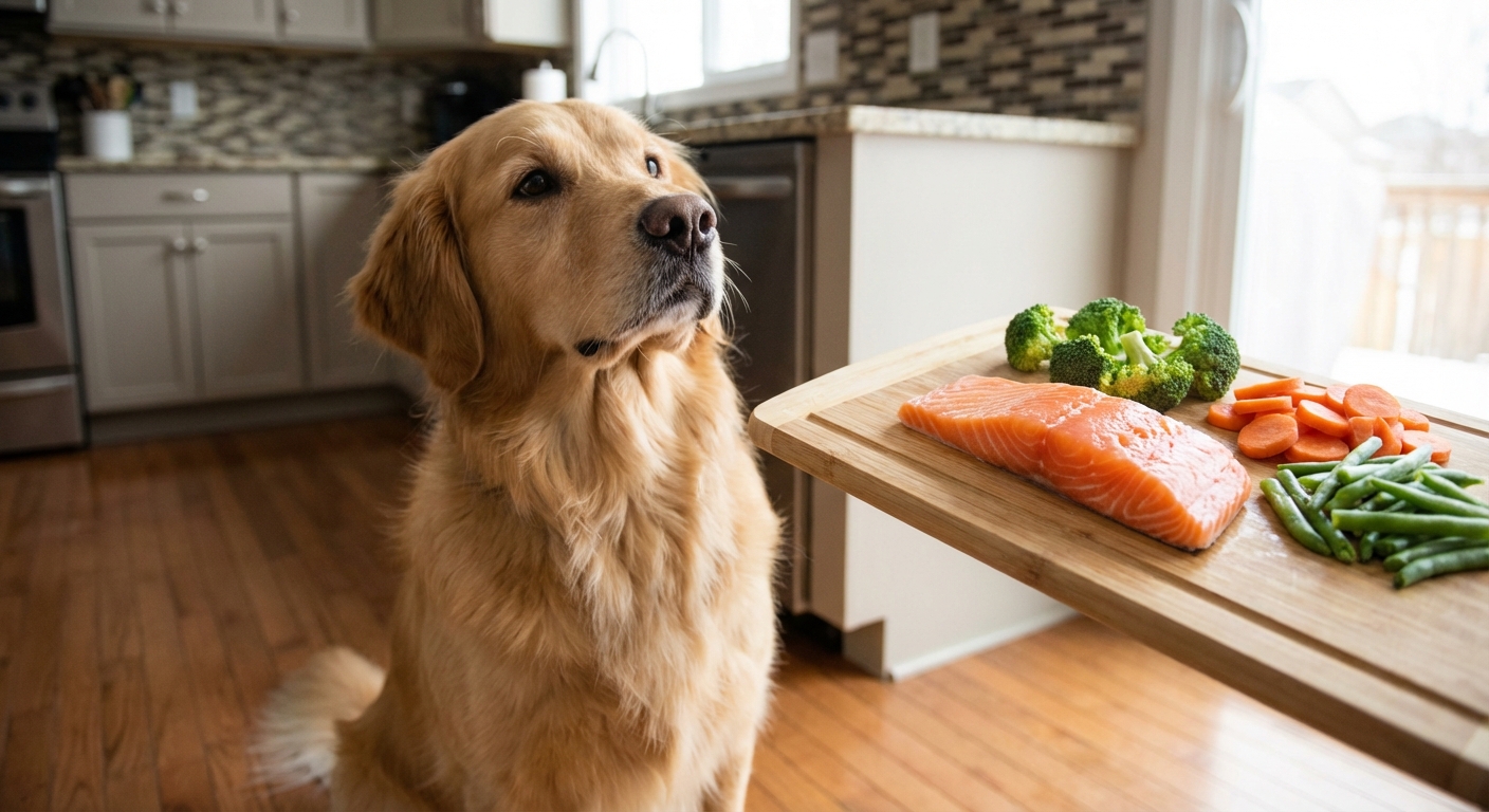 Homemade Fish Dog Food for Skin Health