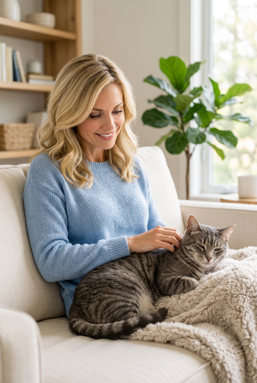 Help a Cat With Itchy Skin at Home