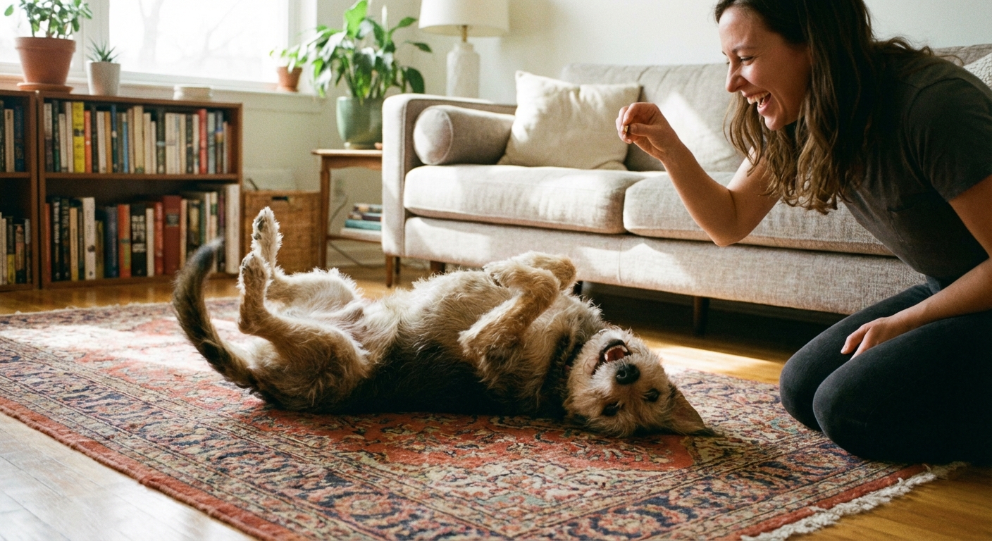 Teach Your Dog to Roll Over