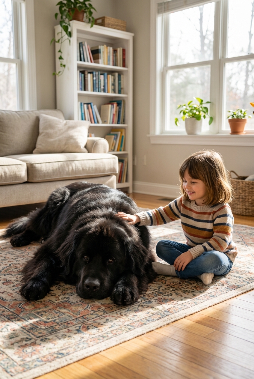 Newfoundland Dog Size and Drool Guide