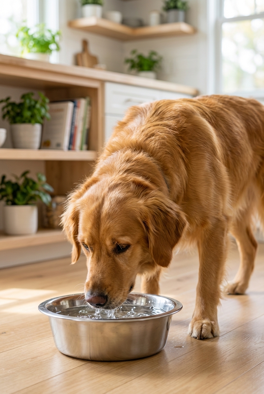 How to Make a Dog Drink Water