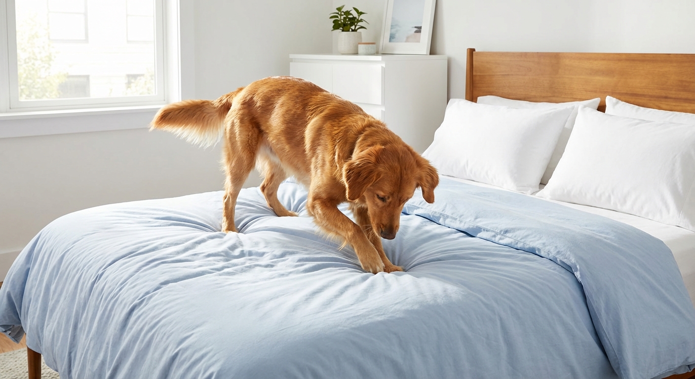 Why Dogs Dig on Beds and Couches