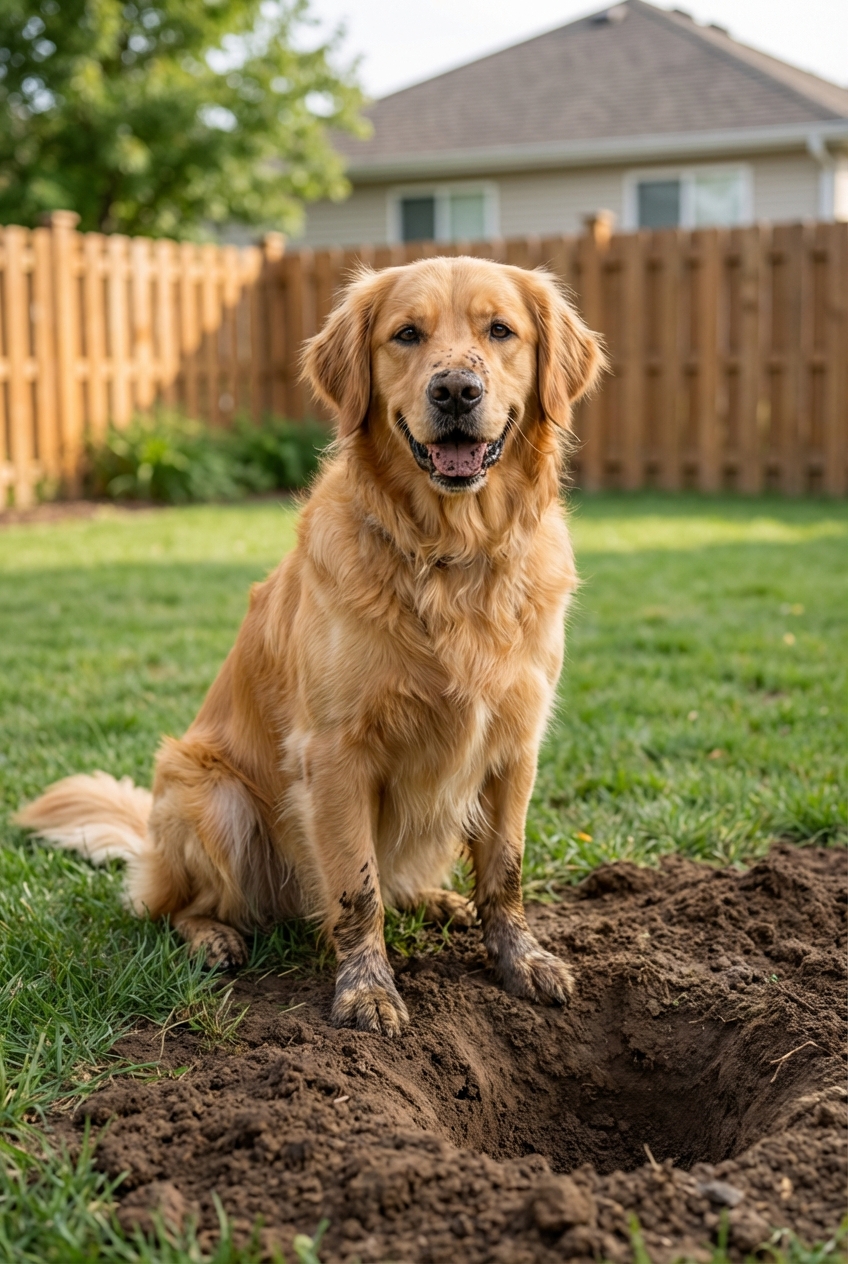 How to Stop a Dog From Digging