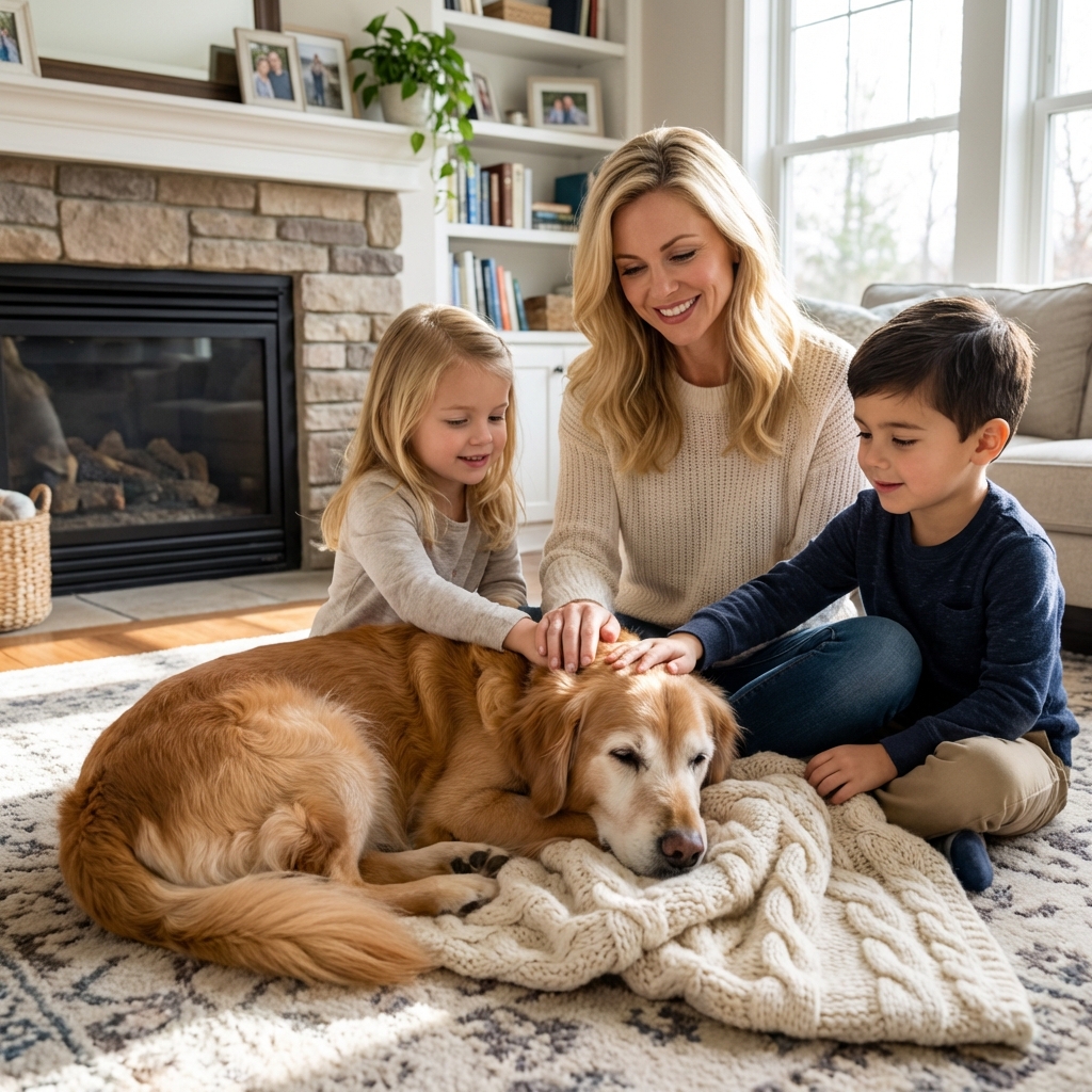 Preparing Kids for a Dog Passing at Home