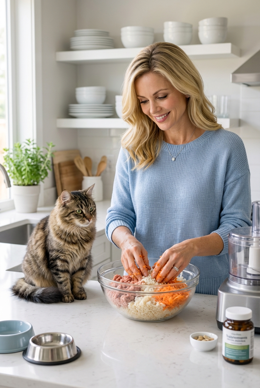 Cooked vs Raw Homemade Cat Food Safety