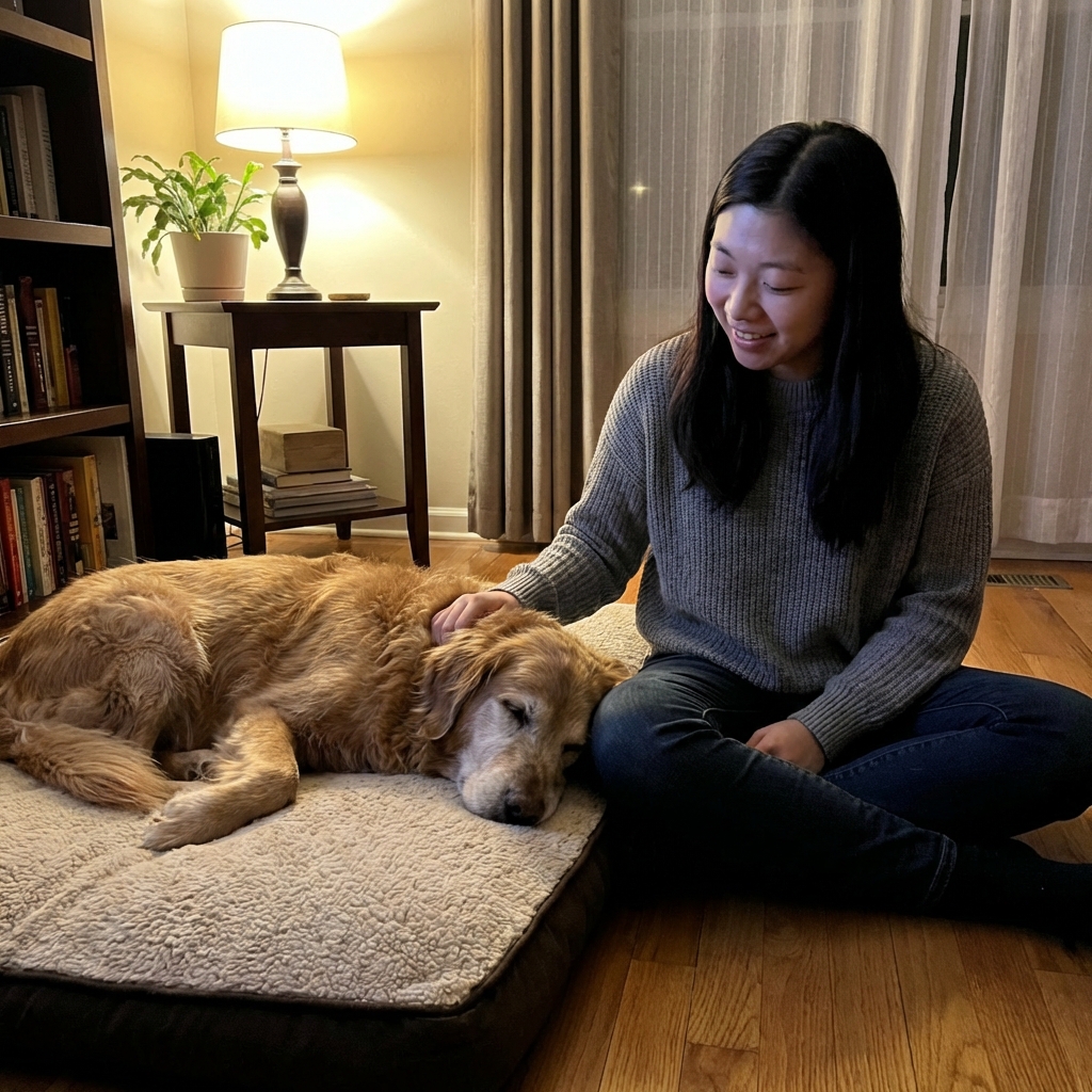 How to Comfort a Dog Who Is Dying at Night