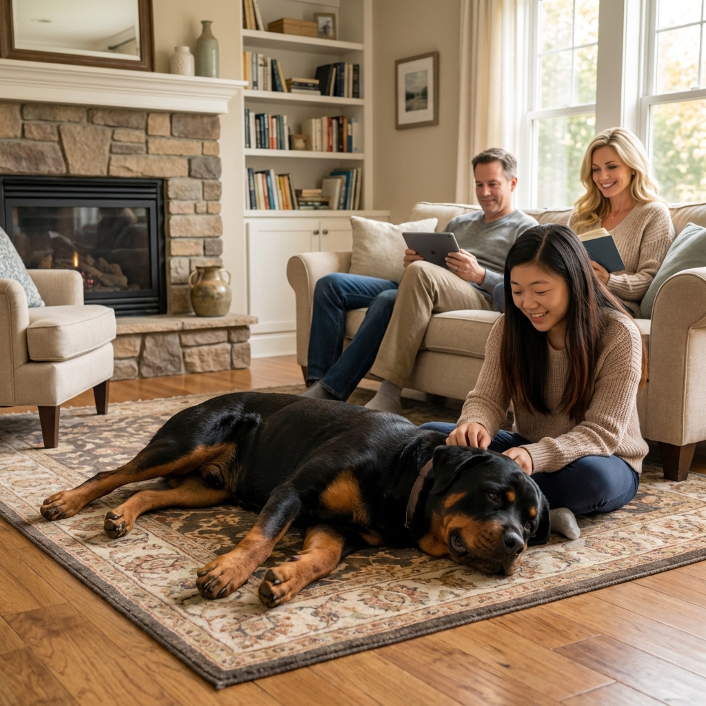 Rottweiler Temperament: Good Family Dogs?