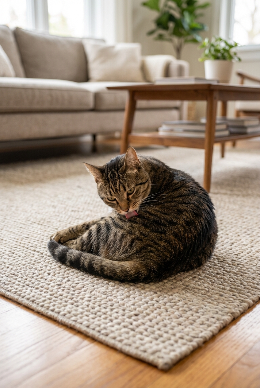 Cat Overgrooming: Stress, Allergies, or Pain?