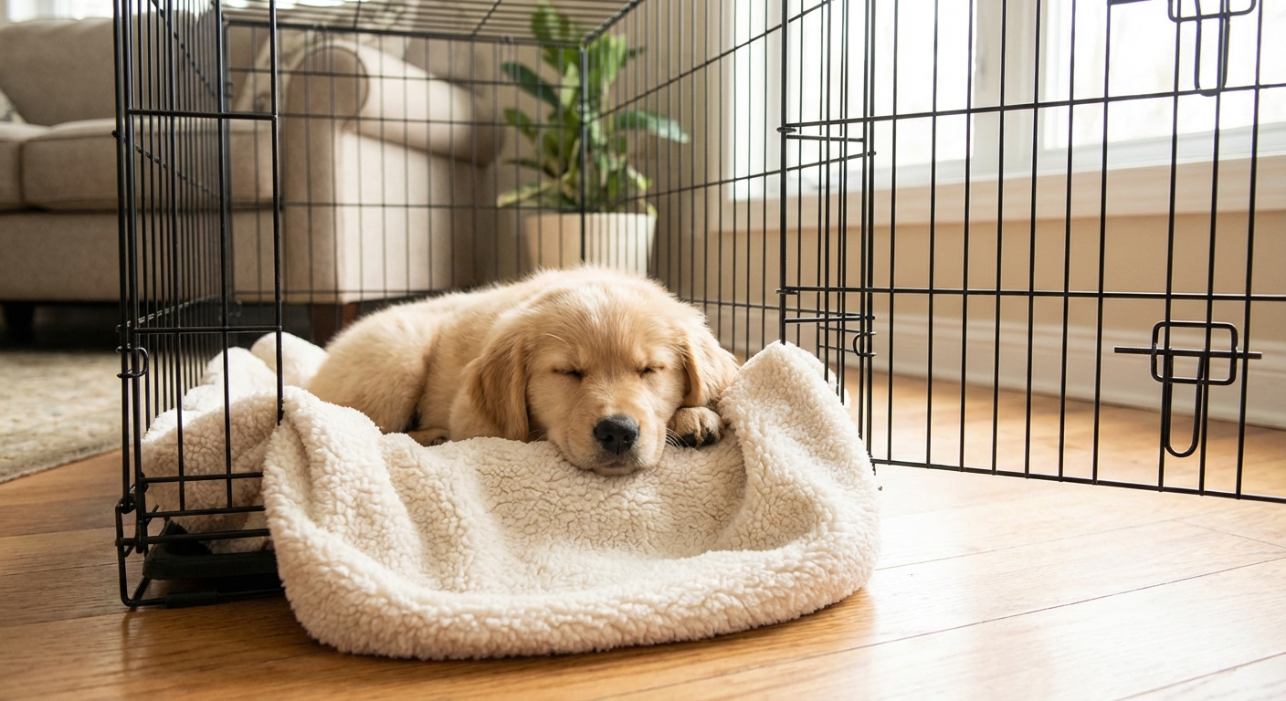 How To Stop a Puppy From Whining in the Crate