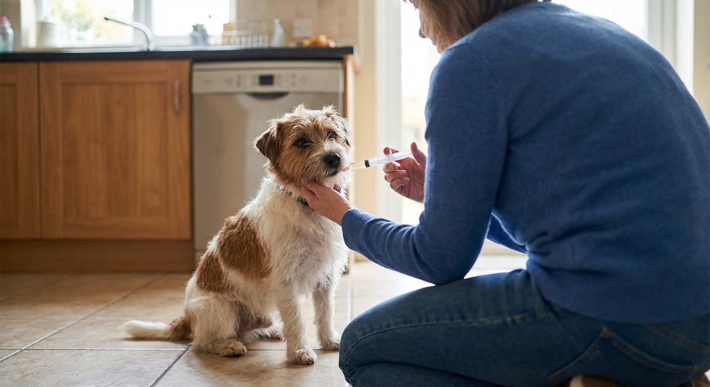 How to Give a Dog Liquid Medicine