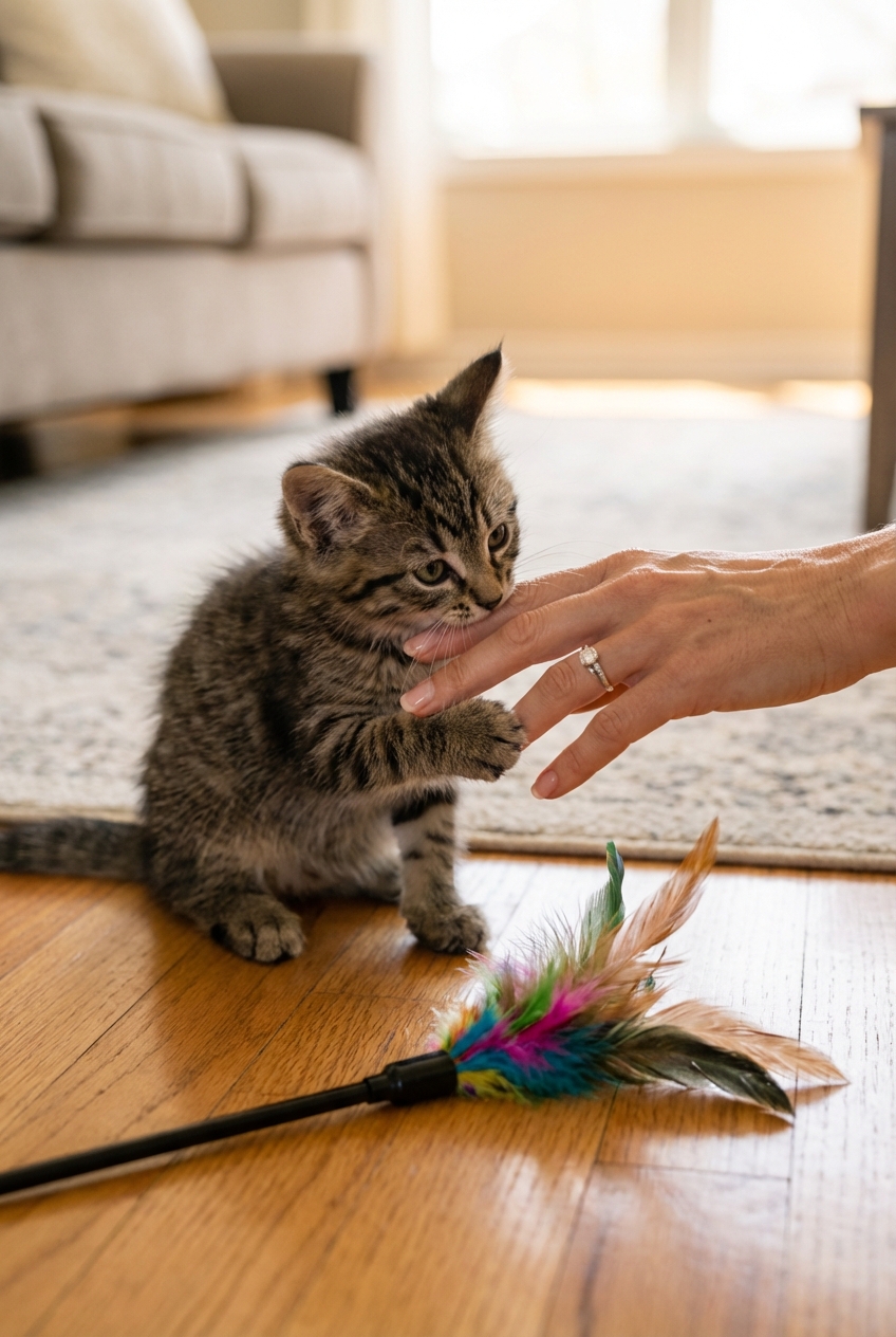 How to Stop a Kitten From Biting