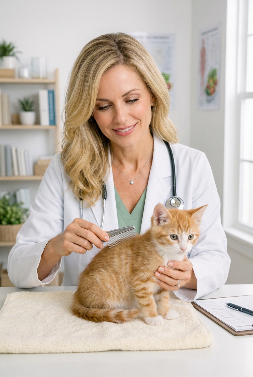 How to Get Fleas Off a Kitten