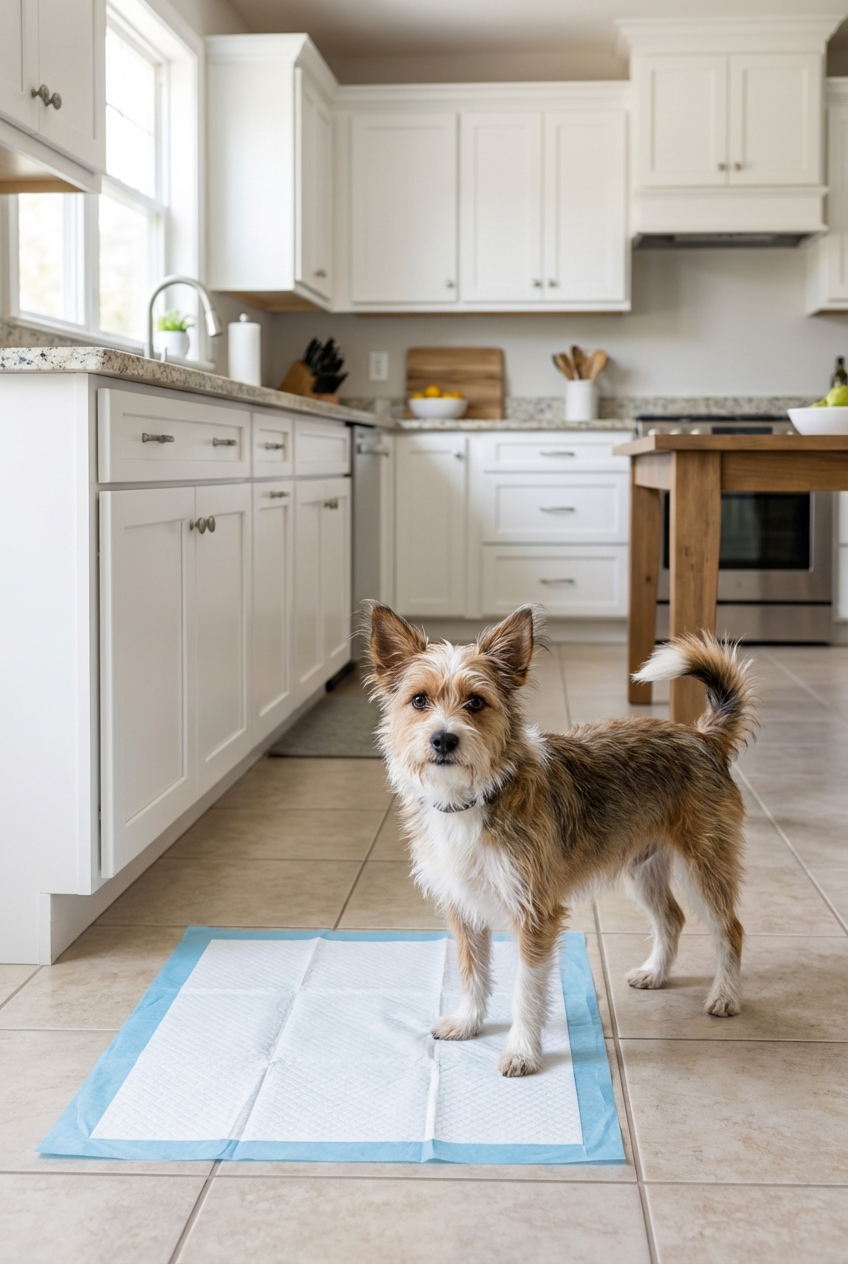 How to Train a Dog to Use a Pee Pad