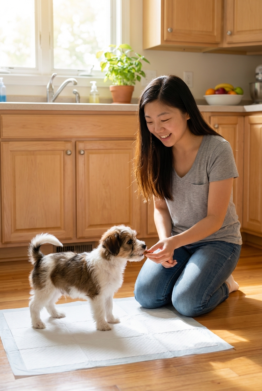 How to Train a Dog to Use a Potty Pad