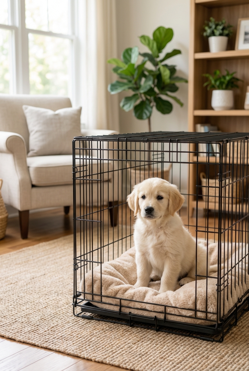 New Puppy Whining in the Crate