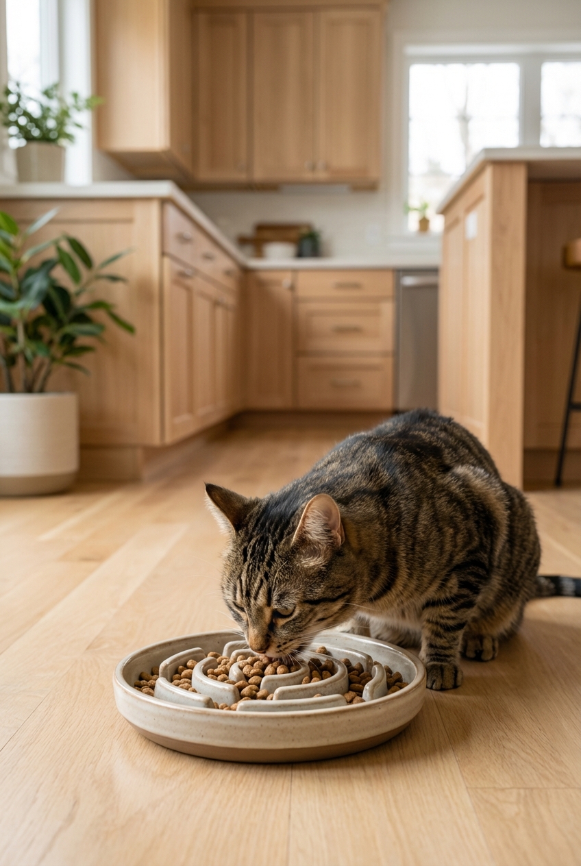 How to Get a Cat to Eat Slower