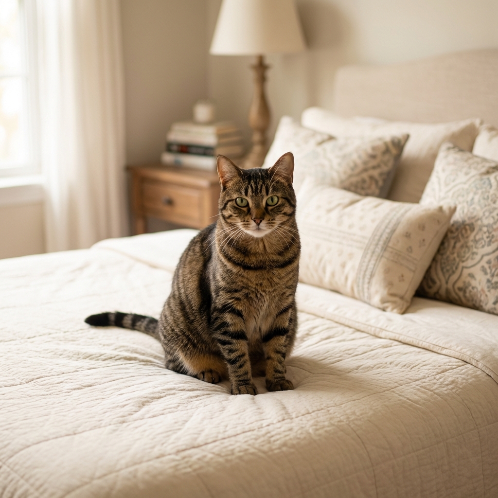 Cat Peeing on the Bed: Causes and Solutions