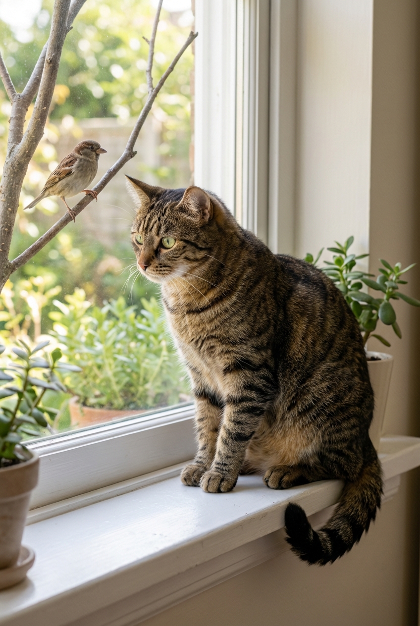 Why Cats Chirp at Birds Through the Window