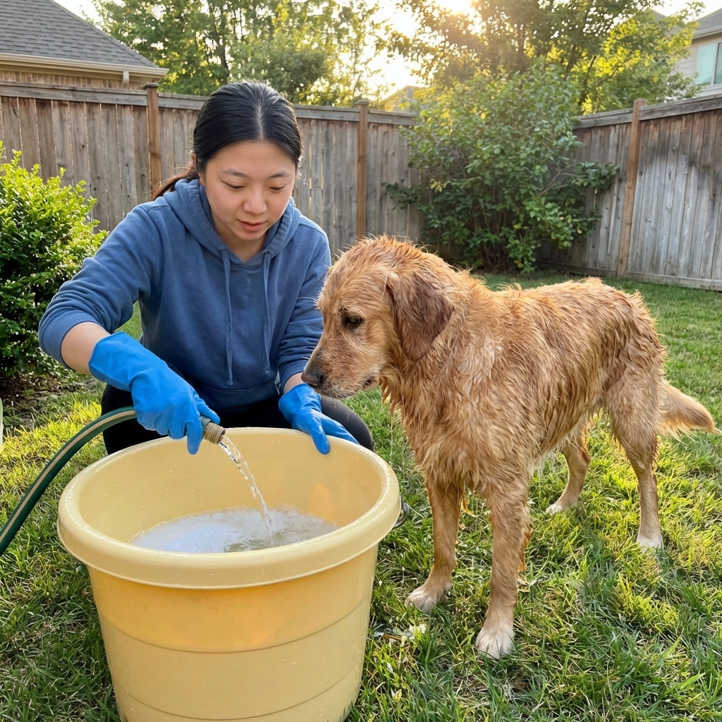 How to Wash Skunk Off a Dog