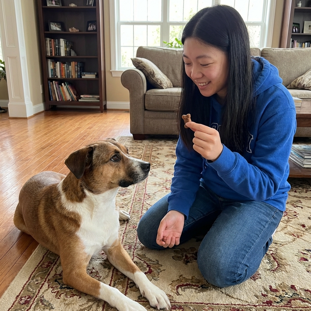 Train a Dog to Lie Down