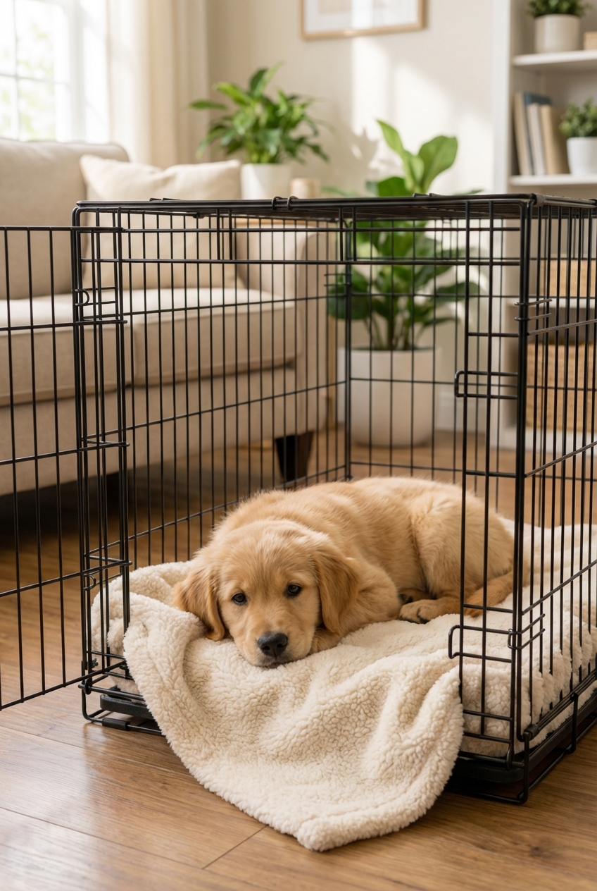 Smart Crate Training: Puppy Crying Explained