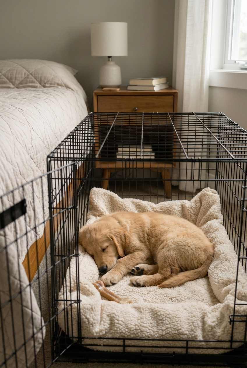 Crating a Puppy at Night