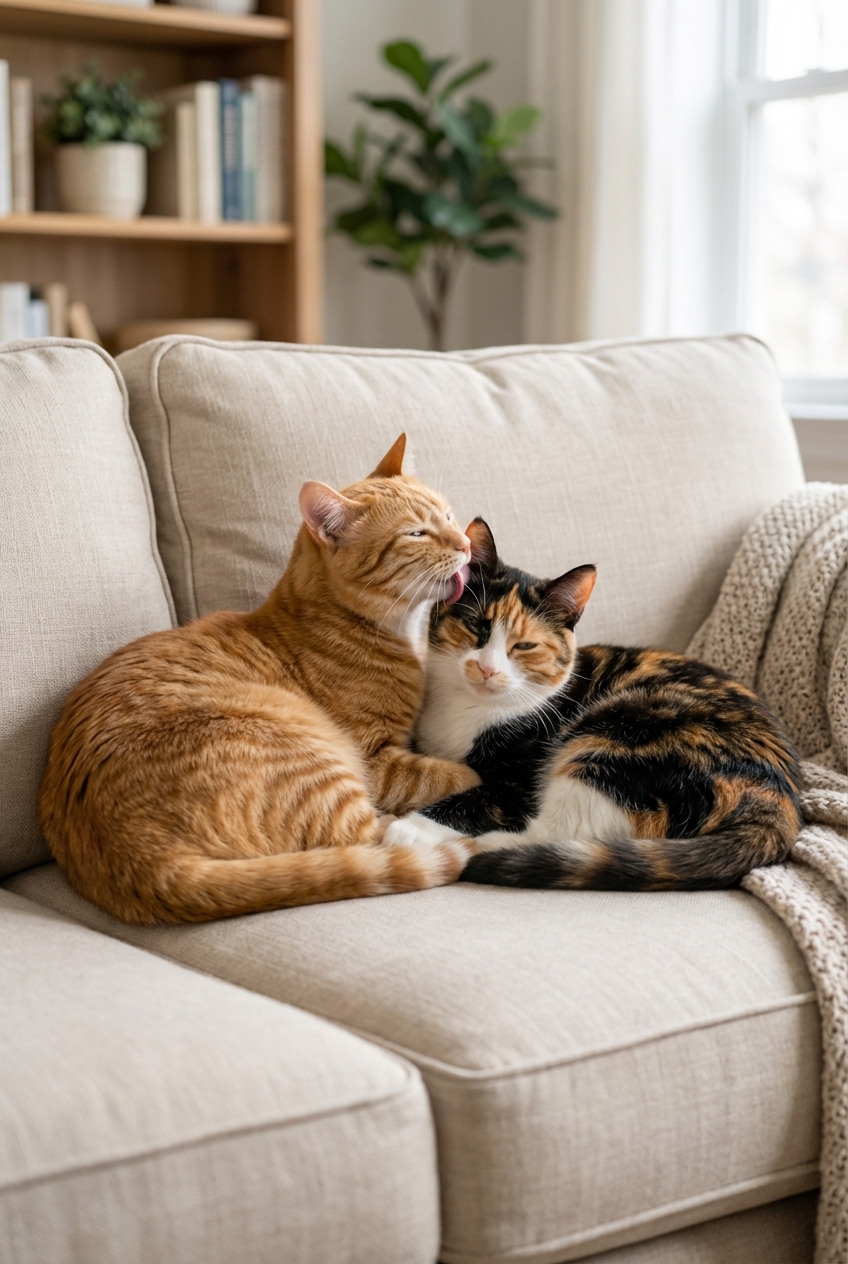 Why Cats Groom Each Other